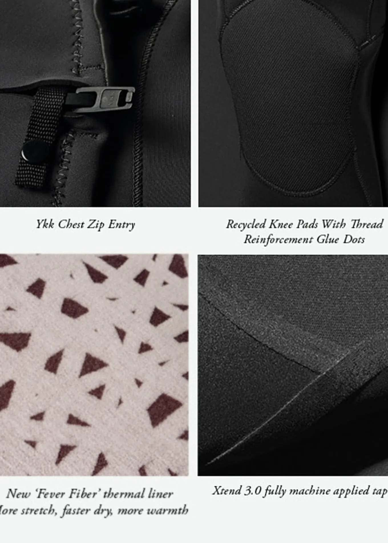 7 Seas 4-3 Full Chest Zip Wetsuit - No Logos