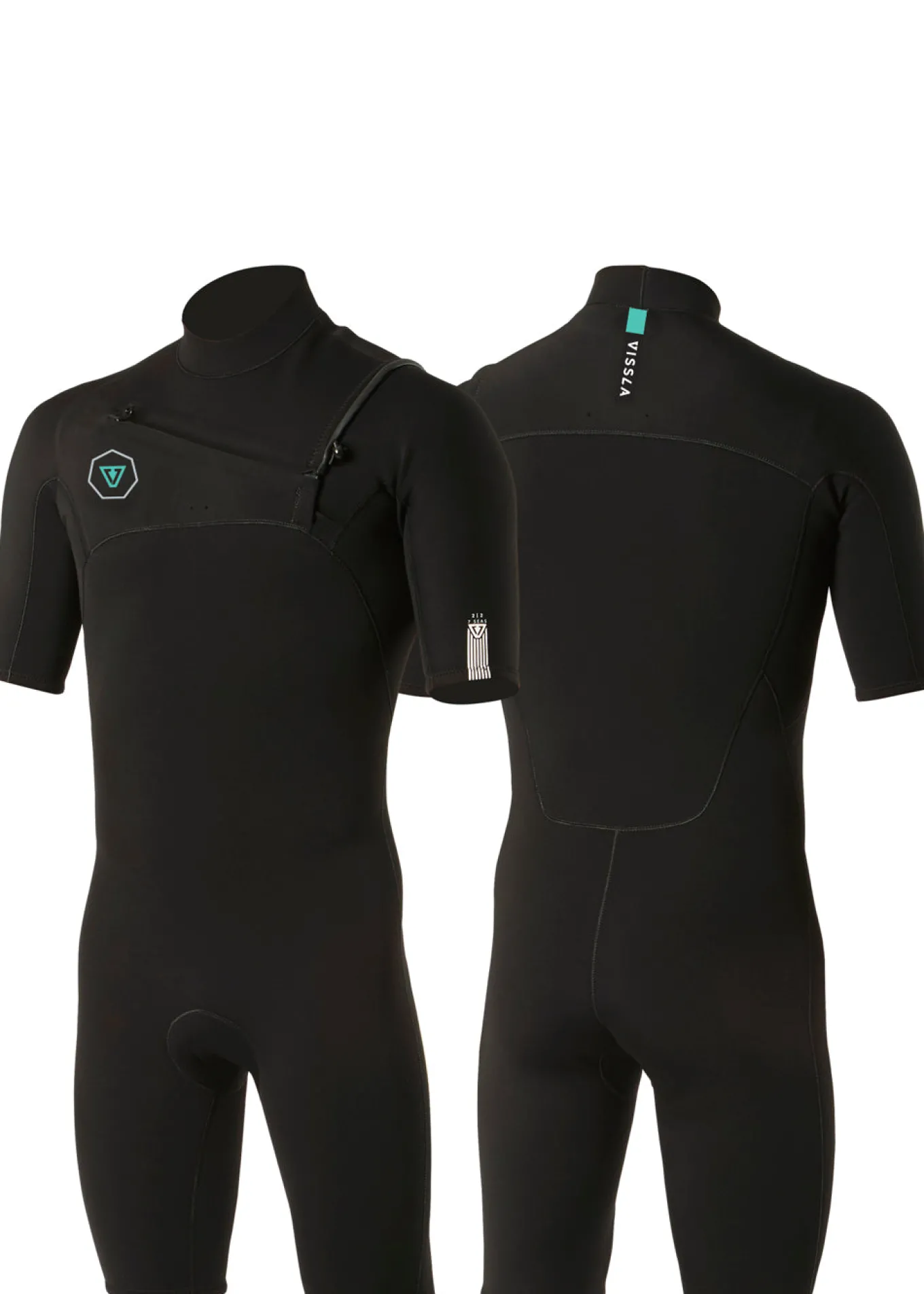 7 Seas 2-2 Short Sleeve Chest Zip Spring Suit