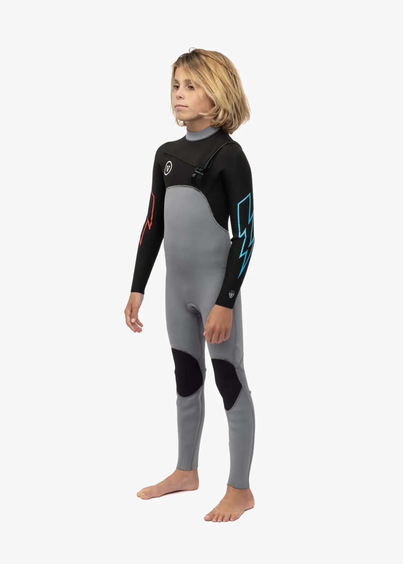 7 Seas Boys 3-2 Bolt Full Chest Zip Wetsuit