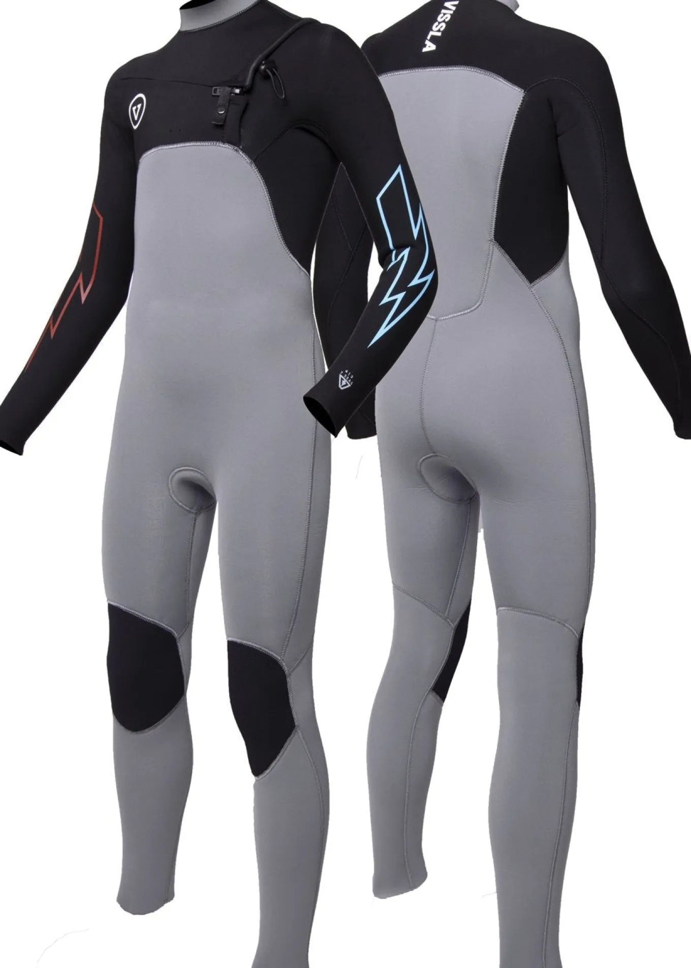 7 Seas Boys 3-2 Bolt Full Chest Zip Wetsuit