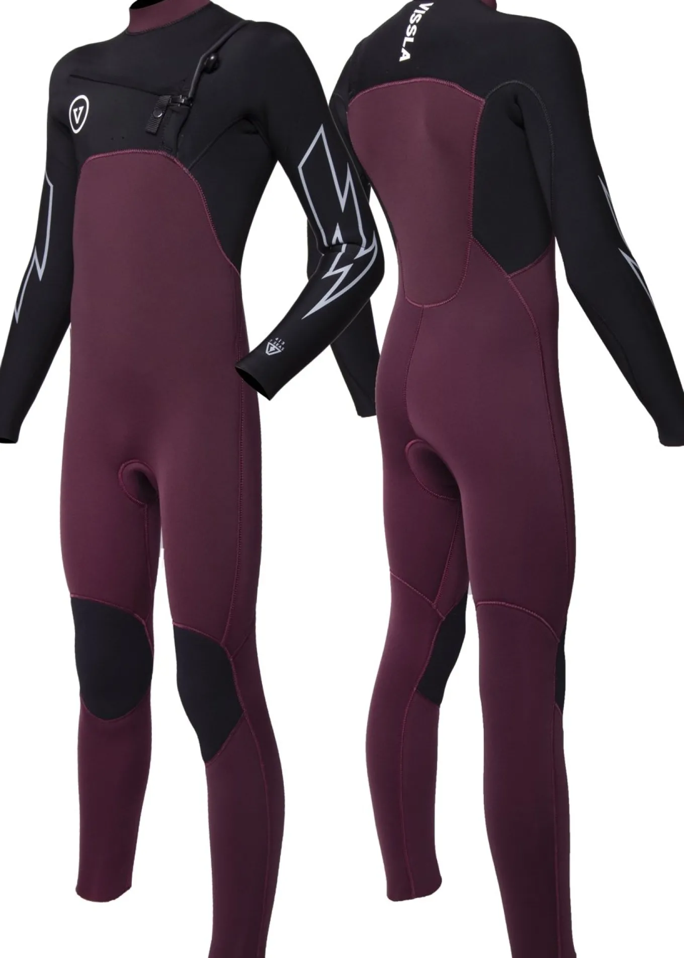 7 Seas Boys 4-3 Bolt Full Chest Zip Wetsuit