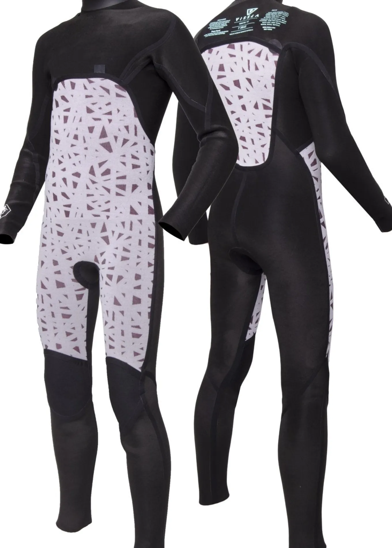 7 Seas Boys 4-3 Bolt Full Chest Zip Wetsuit