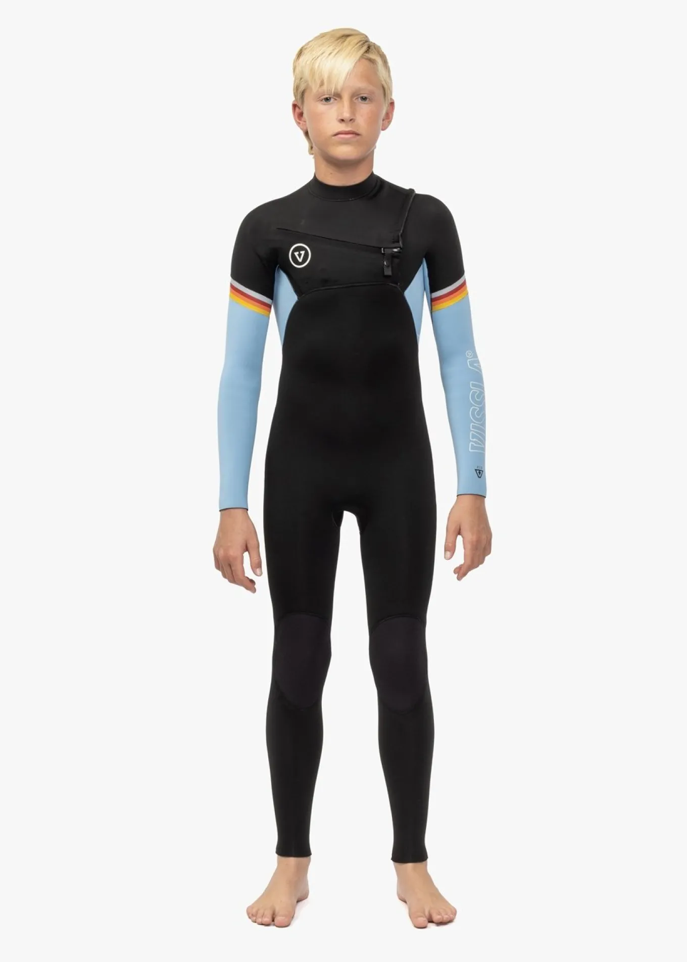 7 Seas Boys Raditude 3-2 Full Chest Zip Wetsuit