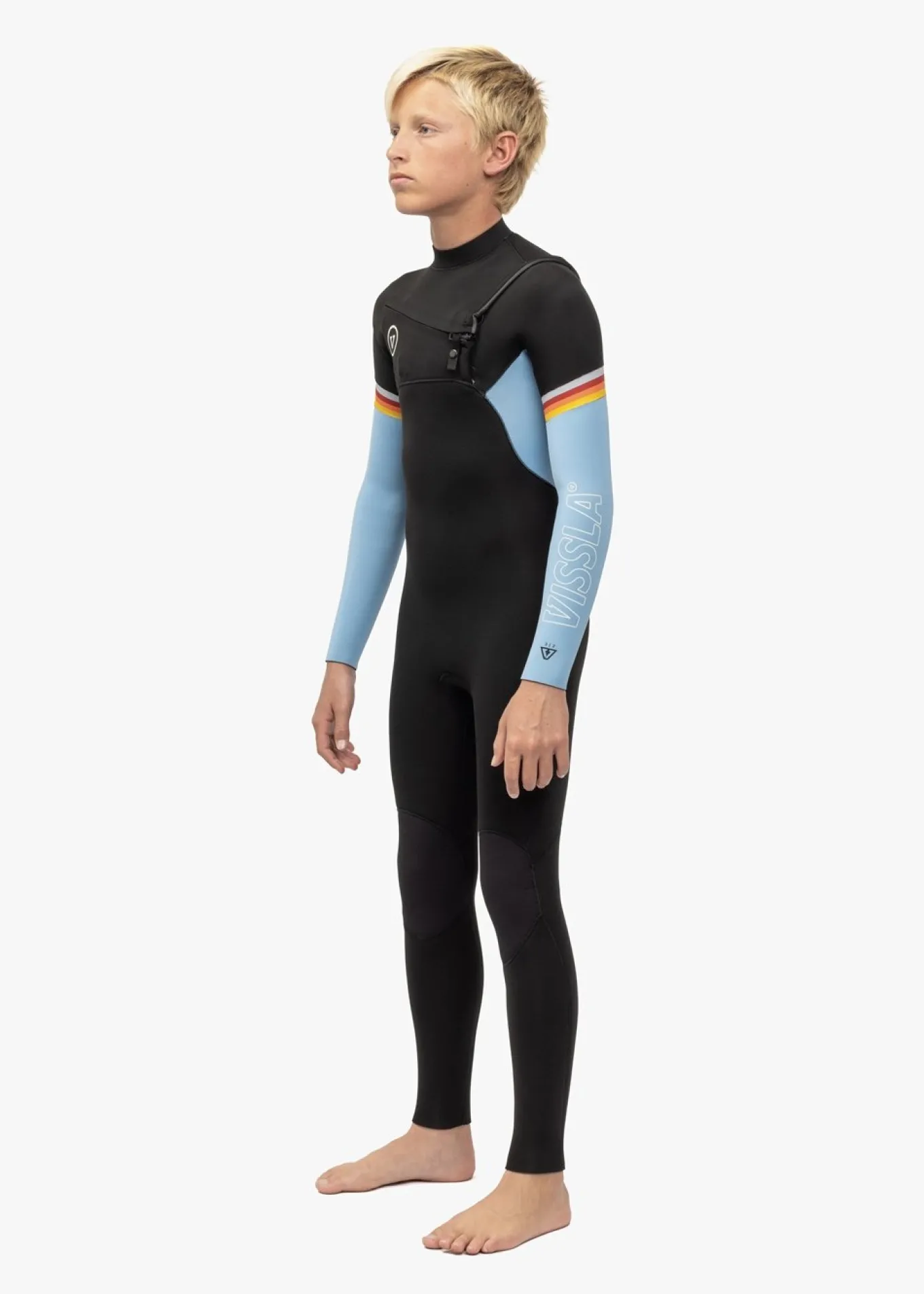 7 Seas Boys Raditude 3-2 Full Chest Zip Wetsuit