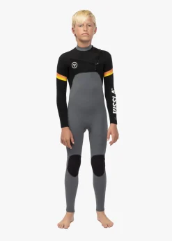 7 Seas Boys Raditude 3-2 Full Chest Zip Wetsuit