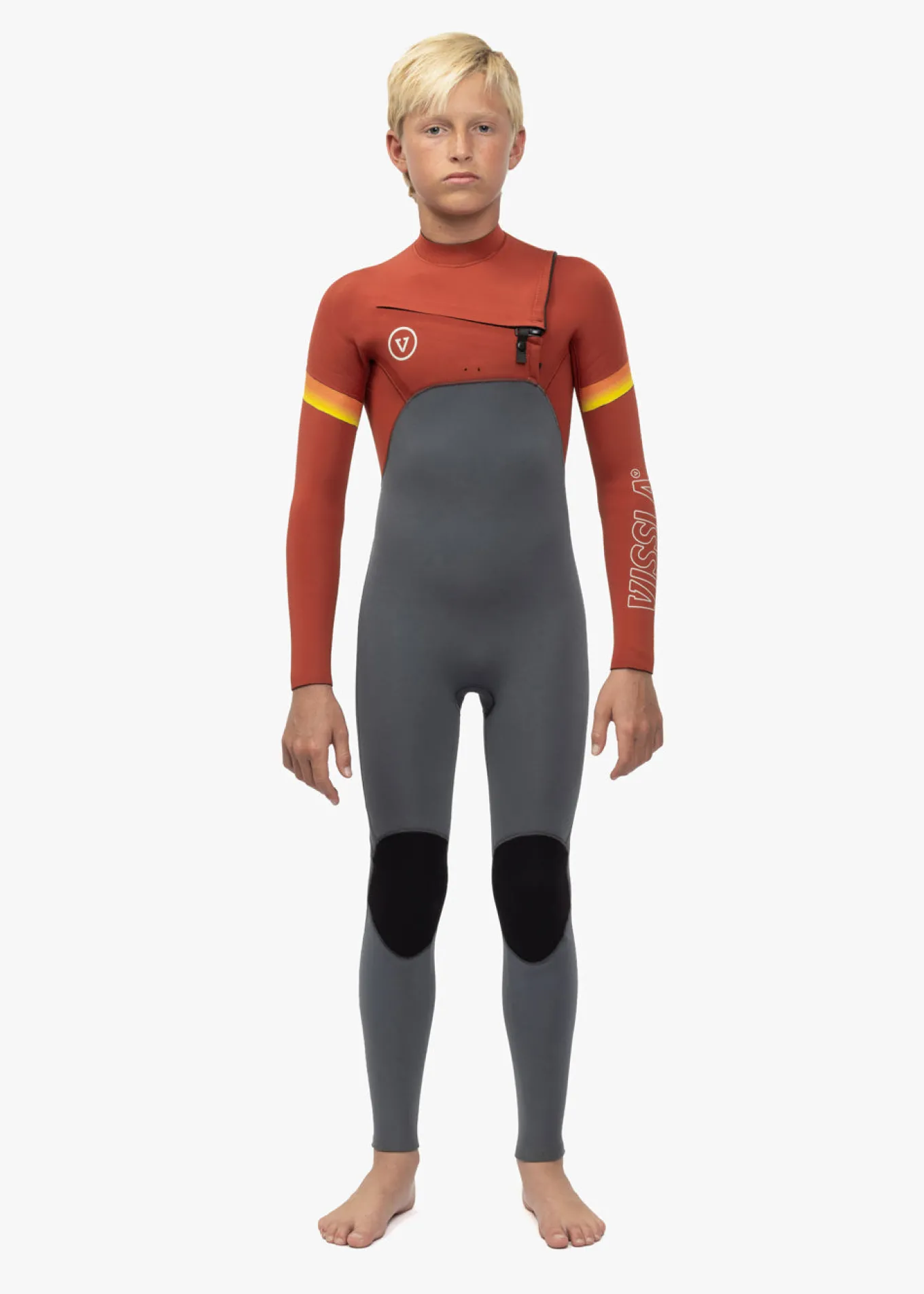 7 Seas Boys Raditude 3-2 Full Chest Zip Wetsuit