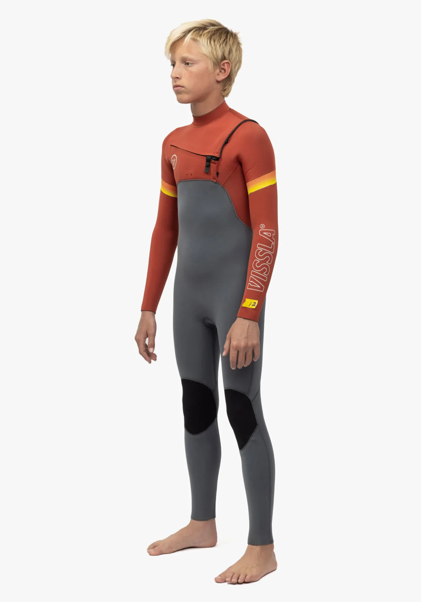 7 Seas Boys Raditude 3-2 Full Chest Zip Wetsuit
