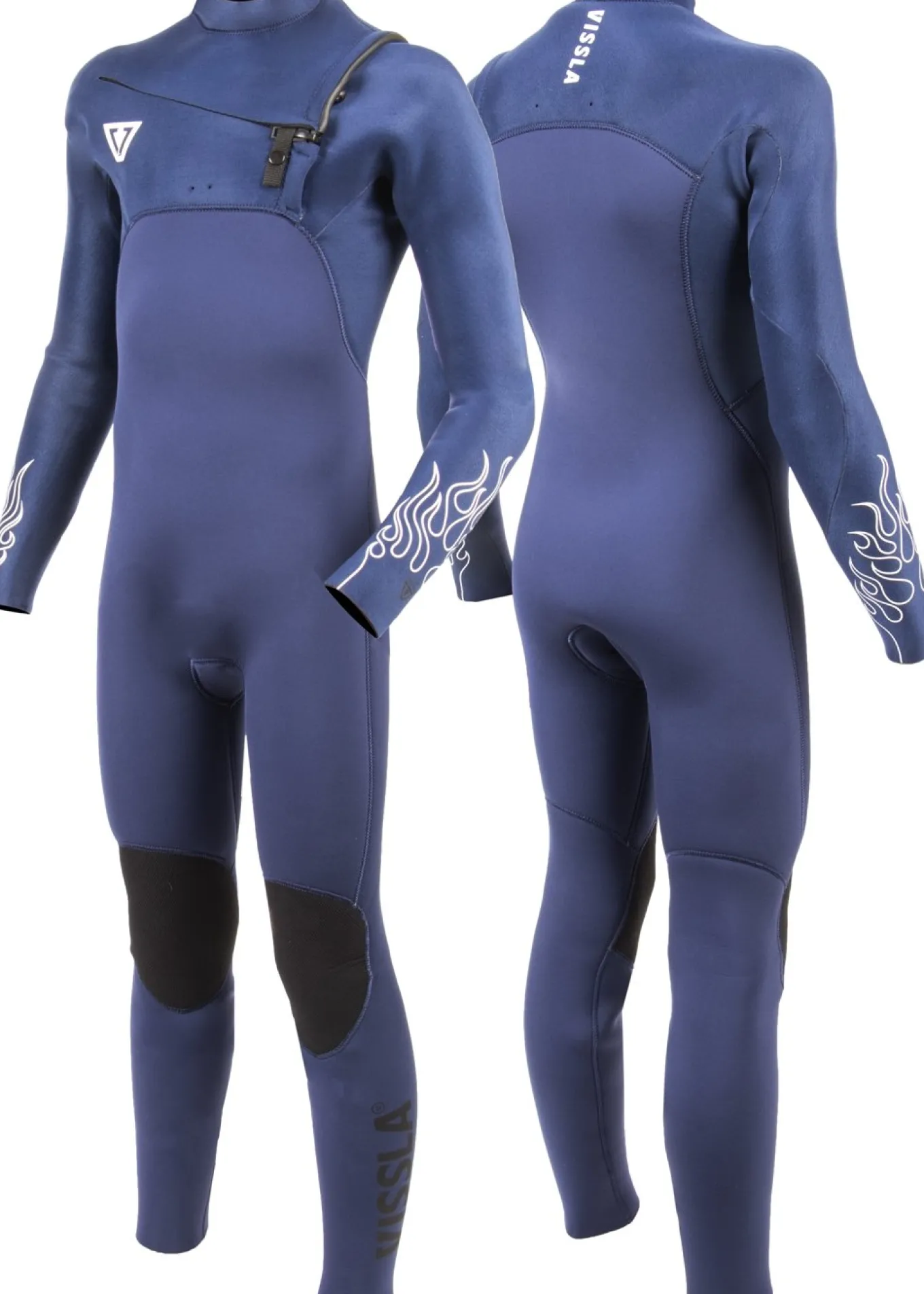 High Seas Boys Fire 3-2 Full Chest Zip Wetsuit