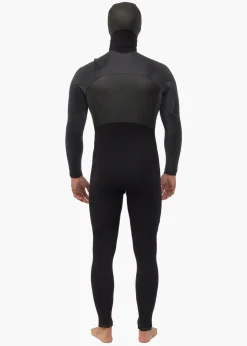High Seas II 5-4 Full Hooded Chest Zip Wetsuit