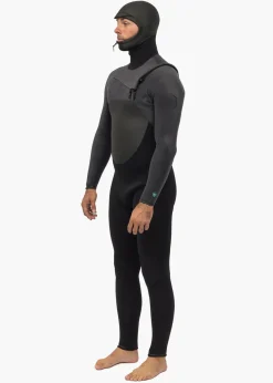 High Seas II 5-4 Full Hooded Chest Zip Wetsuit